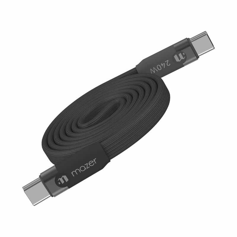 MAZER Infinitelink Cobra3 Flat Magnetic 1m/240w Roll Cable-black Grey M-COBRA30-BG-image 6