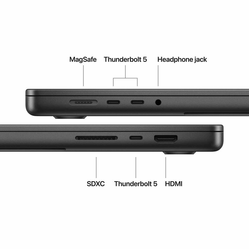 APPLE 16-inch Macbook Pro: M5 Pro Chip With 18-core Cpu And 20-core Gpu, 24gb, 1tb Ssd - Space Black MGEA4ZP/A-image 8