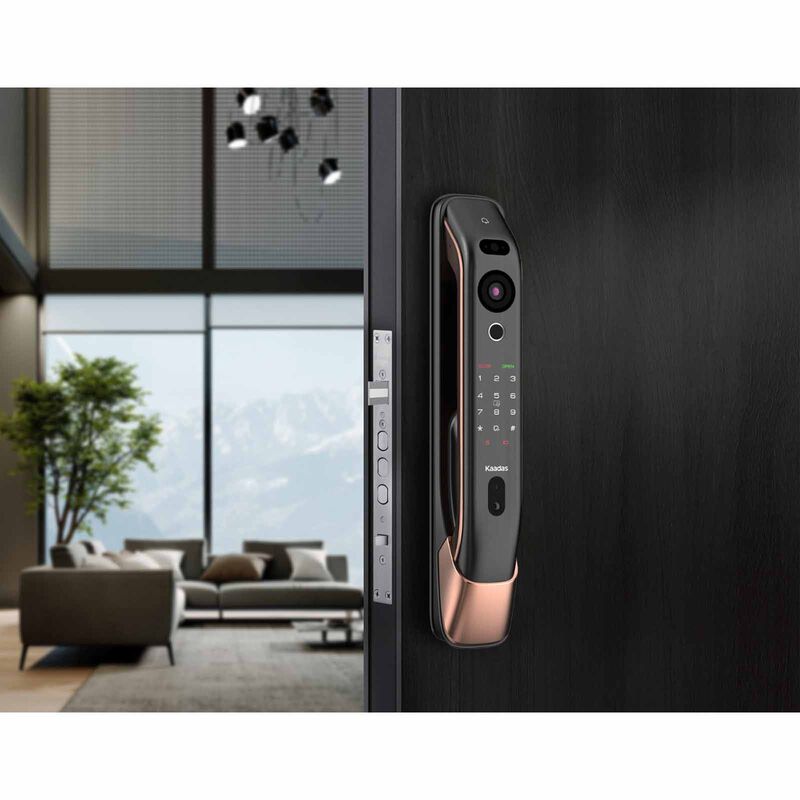 KAADAS Wifi Mortise Door Lock With 3d Face Recognition, Built-in Doorbell & Viewer K20 PRO MAX BLACK-image 13