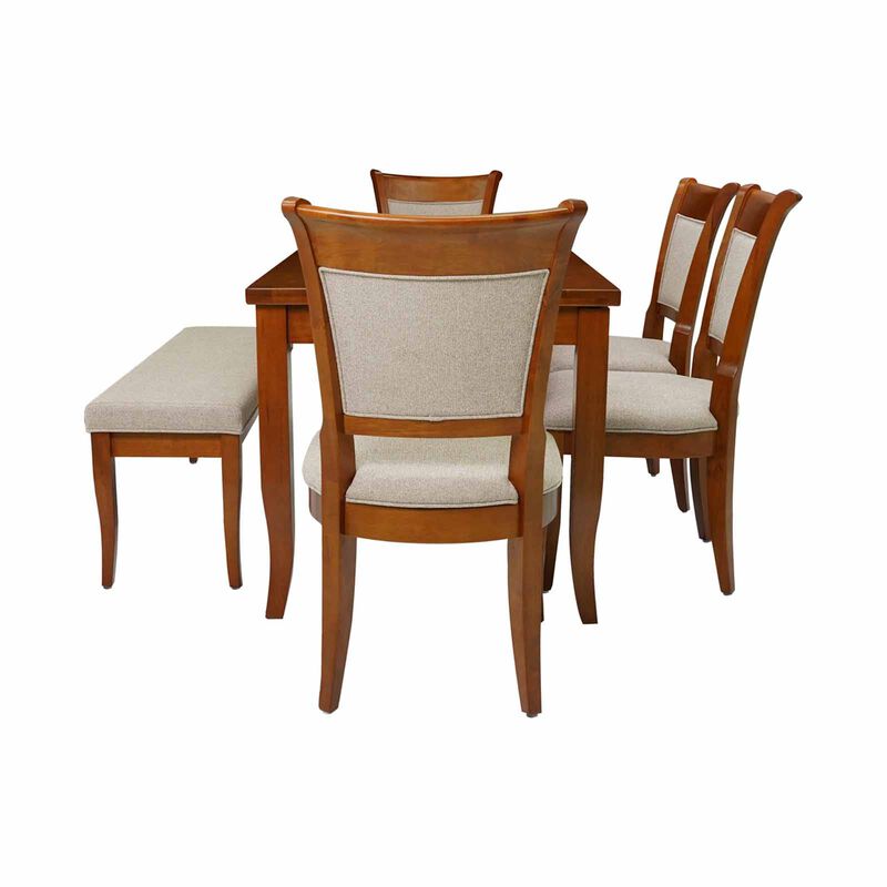 6 Piece Dining Set (wenge) NEW KAMIYAH-image 4