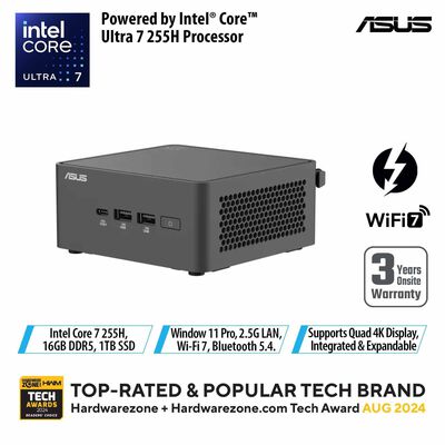 ASUS Nuc 15 Pro U7-255h 16gb 1tb Ssd Win 11 Pro Intel Arc Graphics RNUC15CRHU7079C3