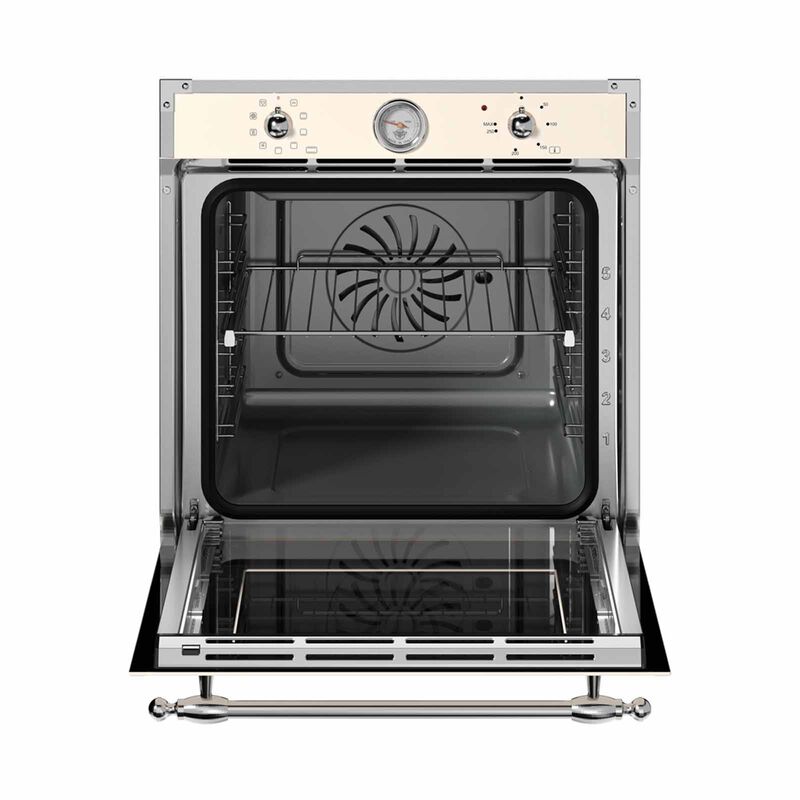 BERTAZZONI 60cm Electric Built-in Oven (ivory And Chrome Finish) F609HEREKTAX-image 2