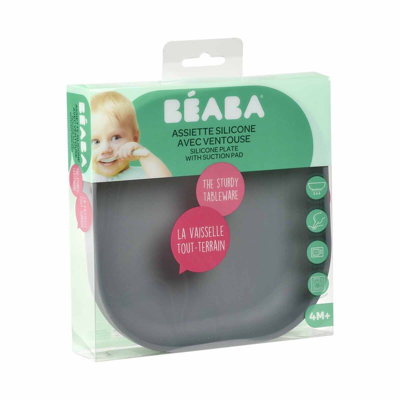 BEABA Suction Plate - Mineral (online) SILICONE-image 2