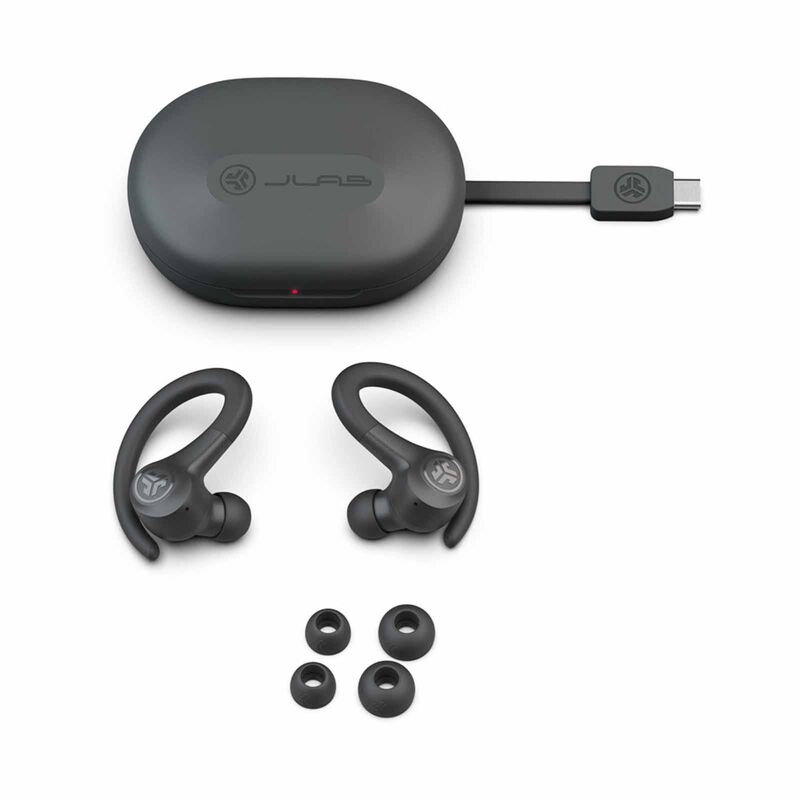 JLAB Go Sport+ True Wireless Earbuds - Graphite EBGAIRSPRTRBLK124-image 2