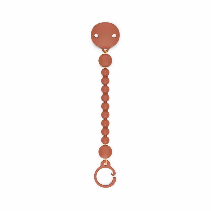 SUAVINEX Silicone Bobble Soother Clip Colour Essence Brick Red (online) SVX401519-image 1