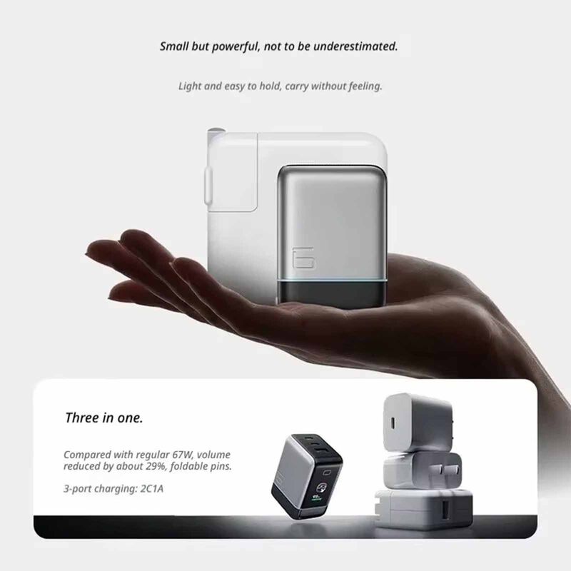 CUKTECH Charger No 6 Ultra Pd 100w With Digital Display W Cable CKAD653UUKTG-image 5