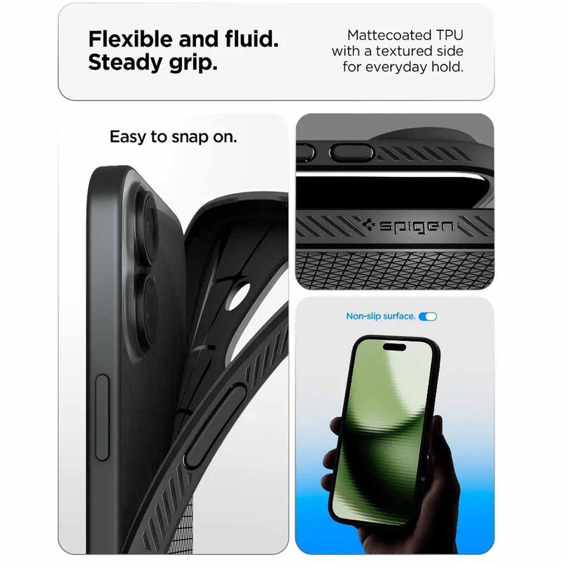 SPIGEN Iphone 17 Liquid Air Matte Black ACS10369-image 2