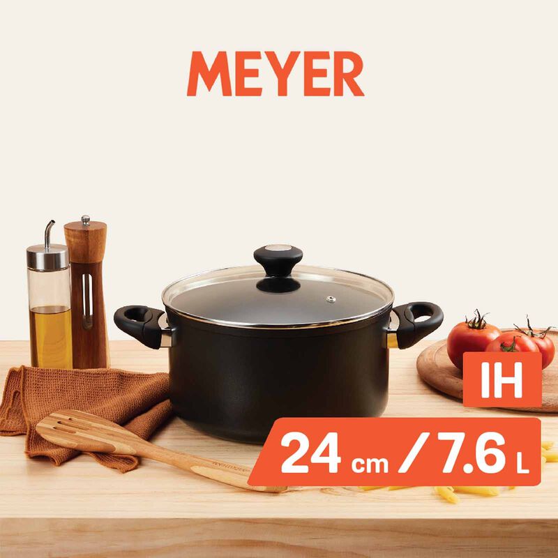 MEYER Cook N Look Nonstick 24cm/7.6l Stockpot With Glass Lid 18888-image 3