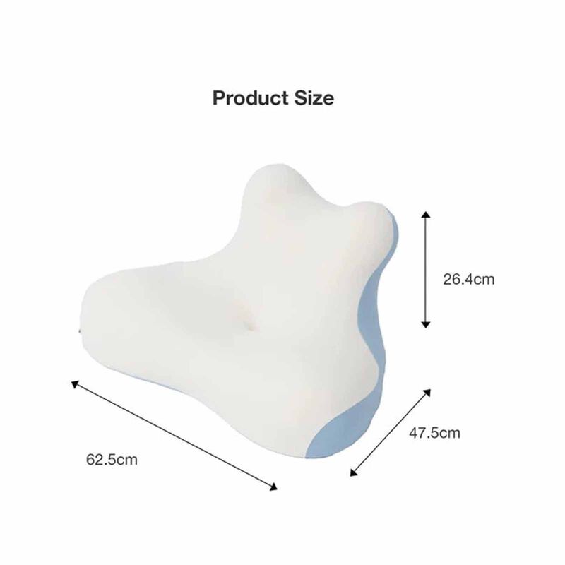 BELLAMI PL Dream Memory Foam Pillow With Cover - Beige + Pink DREAM-image 7