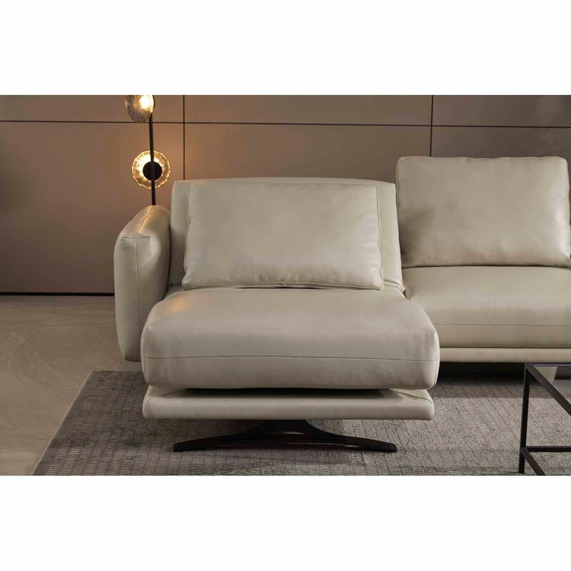 MUZE L Shaped-e Recliner (fl) Lt Pebble Full Leather Sofa ZELMIRA-image 12