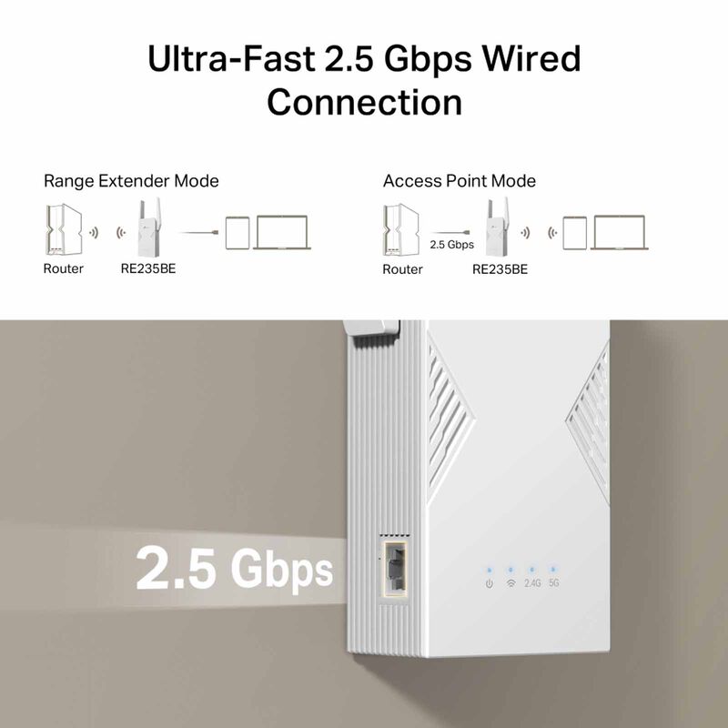 TP LINK Be3600 Dual-band Wi-fi 7 Range Extender RE235BE-image 8