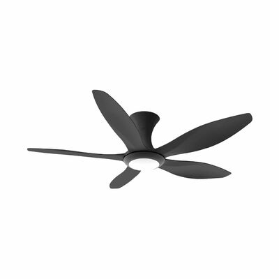 EUROPACE 52 In Dc Ceiling Fan -black (5 Blade) ECF52HR5BLBL