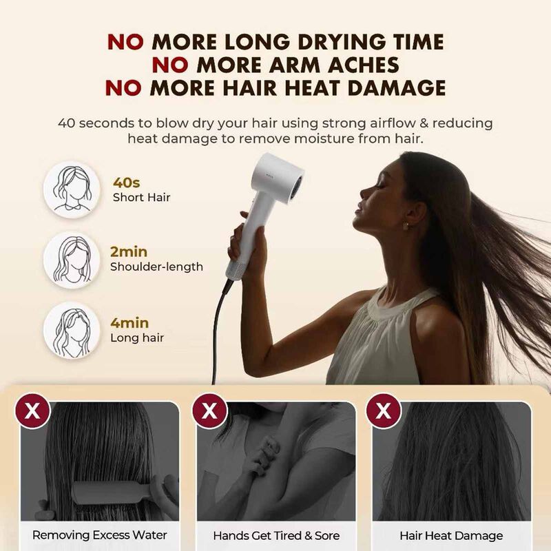 MOVA High-speed Hair Dryer Turbo - Pink MV-HDTB-PK-image 9