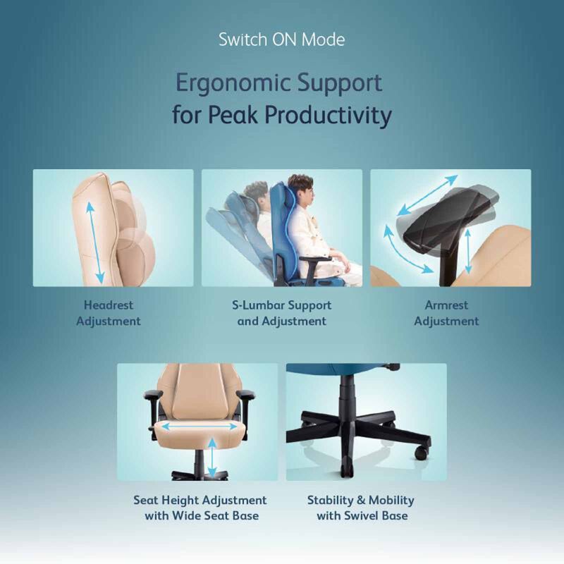 OSIM Uergoh (latte) World 1st Ergonimic Chair With Massage + Uphoria Sync Leg Massager OS8245L+ OS3233-image 16