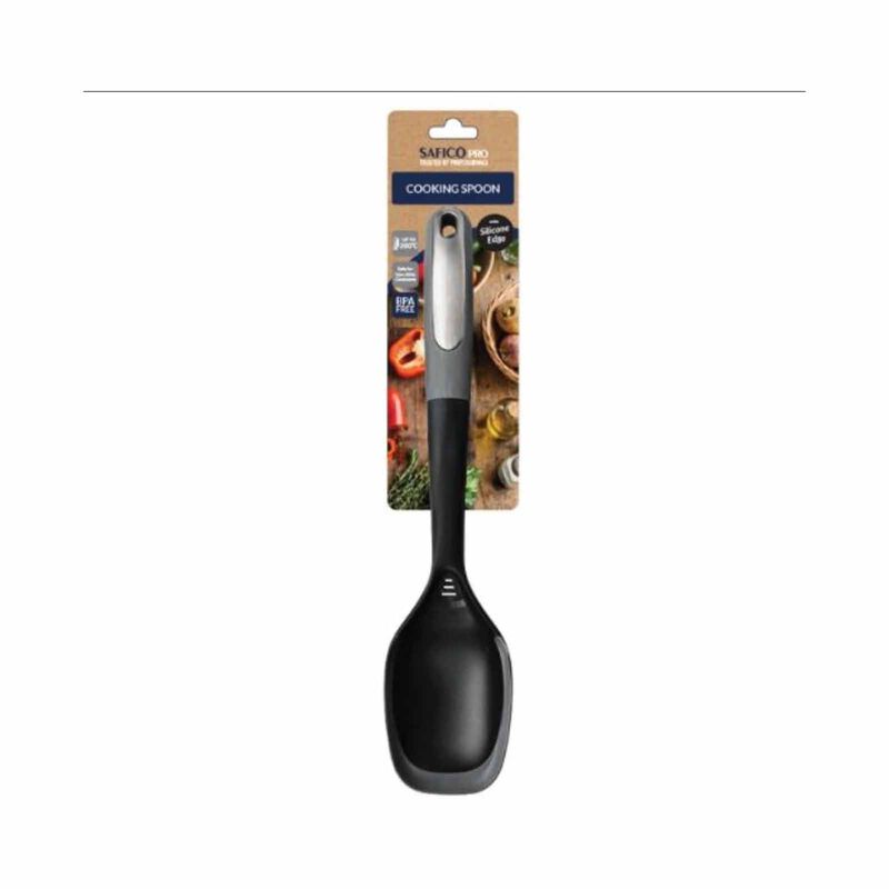 SAFICO PRO Fibreglass Nylon Cooking Spoon Silicone Edge L34cm 105SF-02-00878-image 2