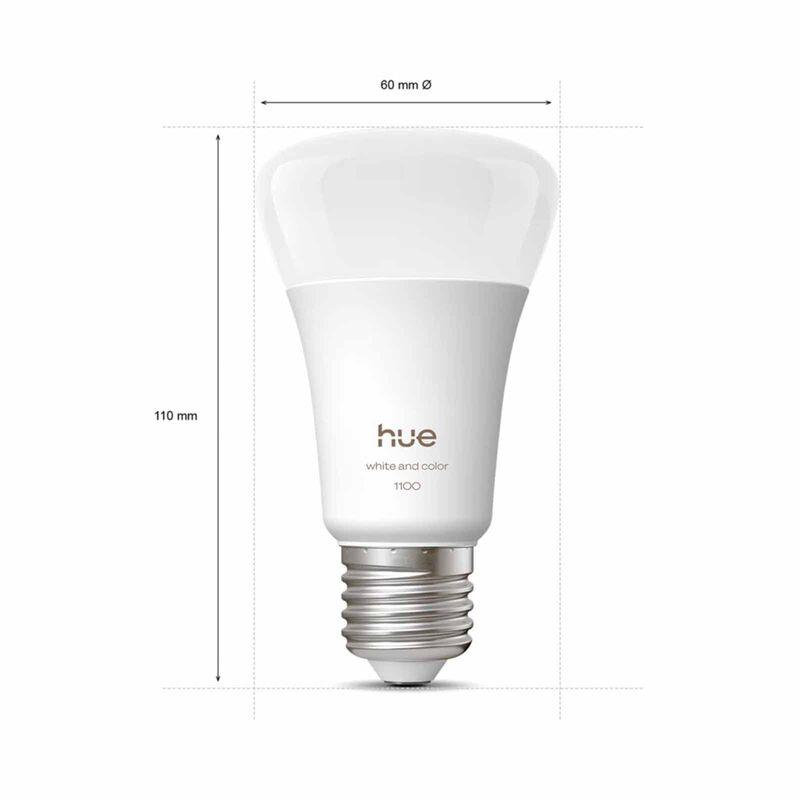 PHILIPS HU Philips Hue Wca 1100 Lumen A60 E27 3 Kit V3 929003853508-image 2