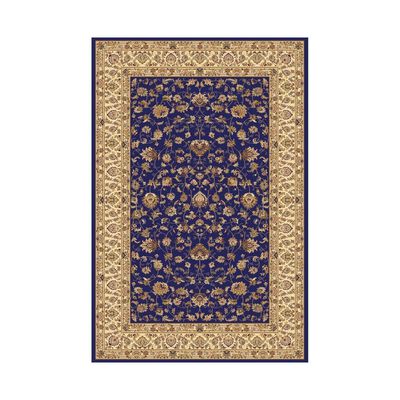 HERITAGE 100% Polypropylene Heatset Superfine 1250 Dtex, 160x230cm KASHAN (NAVY CREAM)