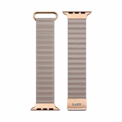 LAUT Novi Lux Apple Watch Strap (42/44/45/49mm) - Beige (bands Only) L_AWL_NL_BE