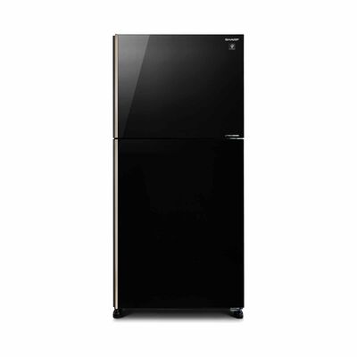 SHARP 2 Door Top Mount Fridge - Black (563l) SJ-PG55A-BK