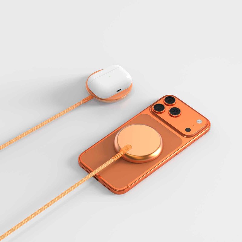 MAZER Qi2.2 25w Certified Wireless Charging Pad With 1.5m Cable-sunsetorange M-MAGPAD2-SO-image 3