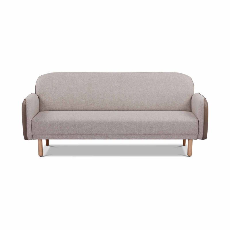 Sofa Bed Biege RUTH-image 1