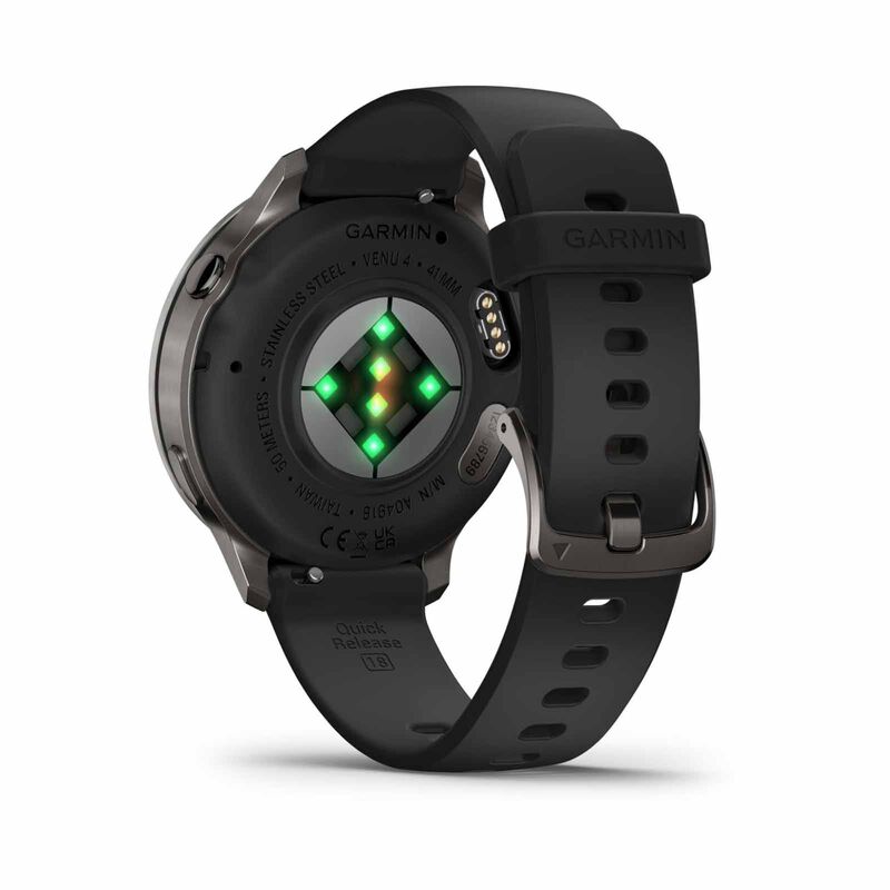 GARMIN Venu 4 - 41mm Slate With Black Silicone Band GM-010-03013-42-image 2