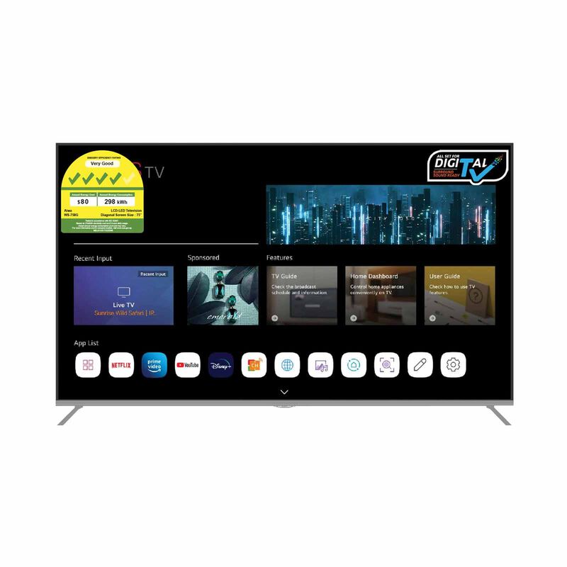 AIWA 75 In 4k Ultra Hd Webos Tv WS-759G-image null