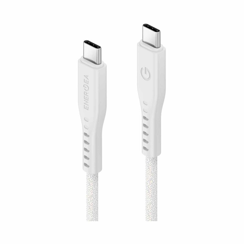 ENERGEA Flow C-c Cable 480mbps, 240w With Mct 1.5m -white CBL-FLCC-WHT150M-image 2