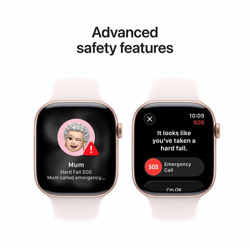 APPLE Watch Series 11 Gps 46mm Rose Gold Aluminium Case With Light Blush Sport Band - M/l MEV74X/A-image 3