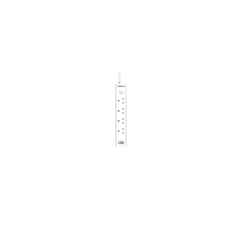 PHILIPS 4 Gang 13a Portable Socket Outlet With Two Type A / C CHP8241WA/69-image 3