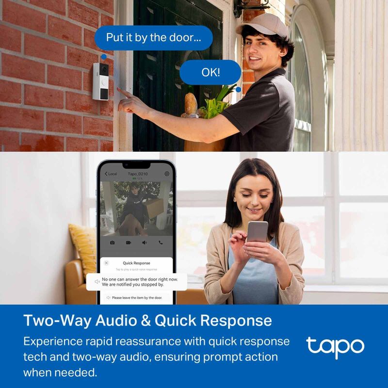 TP LINK Video Doorbell Camera TPL-TAPO-TD21-image 7