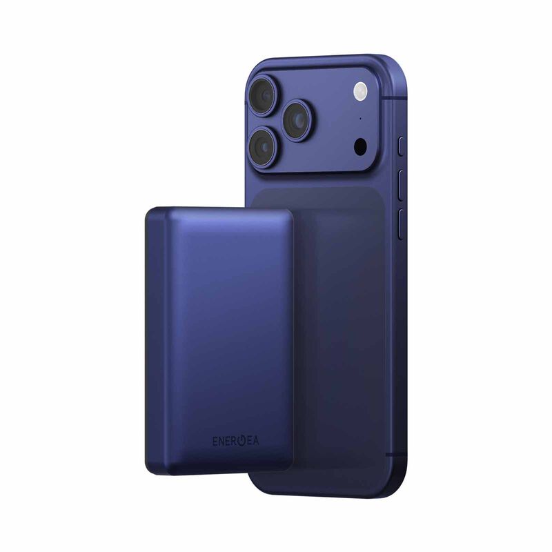 ENERGEA Alupac 10k 3c, 10000mah Ultra Light Aluminium Magsafe Compatible Powerbank - Indigo Blue AP-10KQH-BLU-3C-image 2