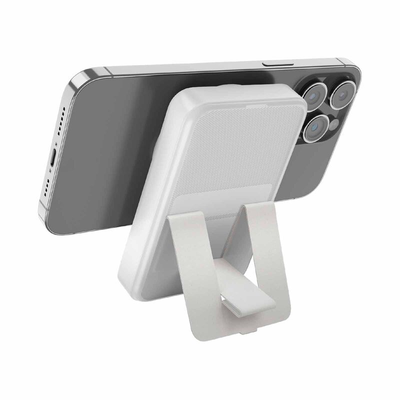 BAZIC Gopower 10k, 10000mah Magsafe Compatible Powerbank With Built-in Apple Watch Charger - White GPW-10K-WHT-image 4