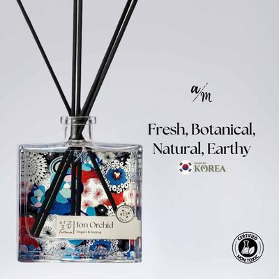 AROMA MATT Ion Orchid Intense Reed Diffuser 8.45 Fl.oz (250ml) BOTTLE250-ION ORCHID INTENSE