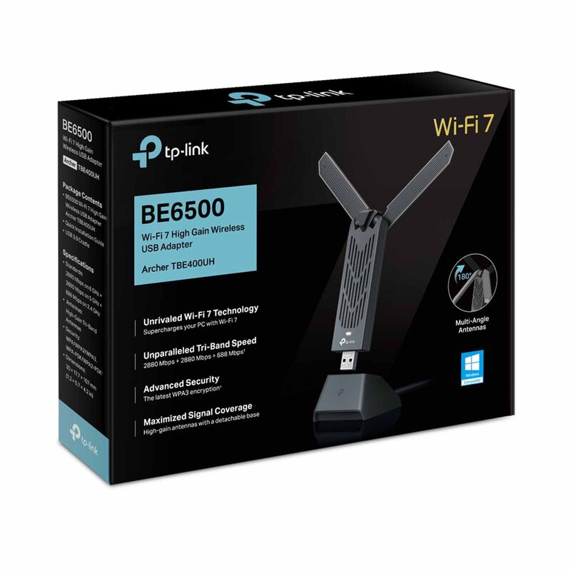 TP LINK Be6500 Wi-fi 7 High Gain Wireless Usb Adapter ARCHER TBE400UH-image 3
