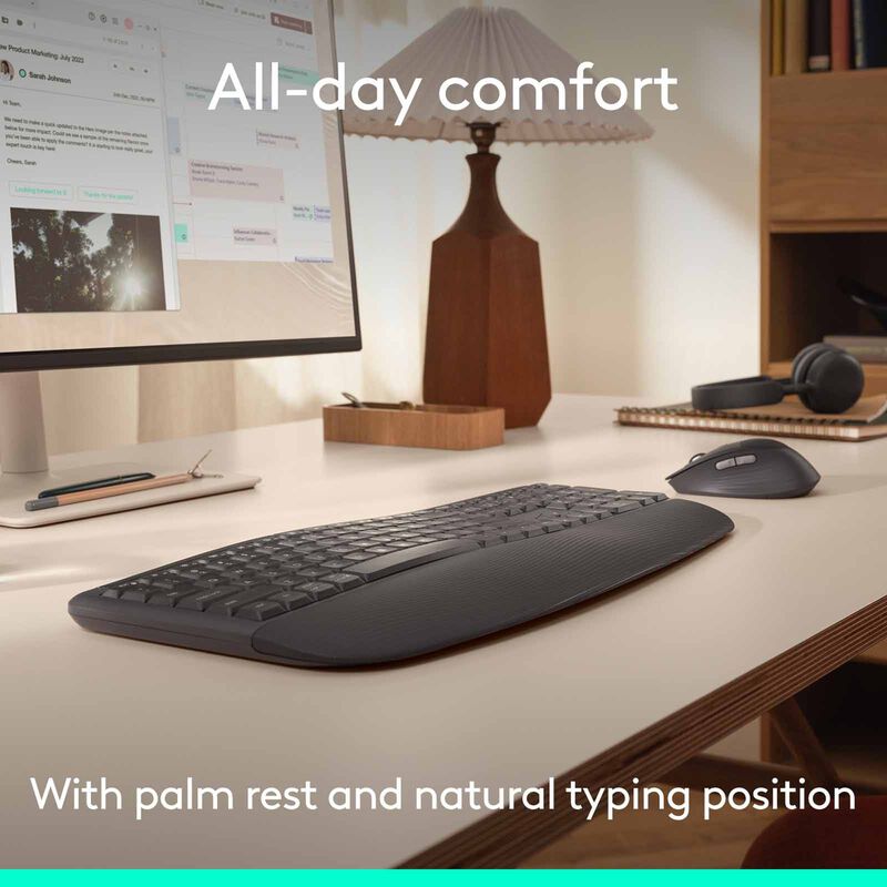 LOGITECH Logi Signature Comfort Plus Mk880 Wireless Combo Graphite 920-014020-image 3