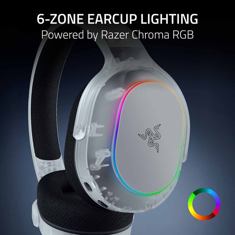 RAZER Barracuda X Chroma - Wireless Multi-platform Gaming And Mobile Headset - Phantom White Edition - Frm RZ04-05220400-R3M1-image 6