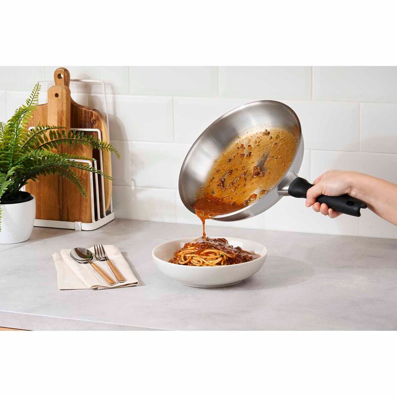 MEYER Luna Stainless Steel 24cm/9.5'' Open Frypan 71804-image 2