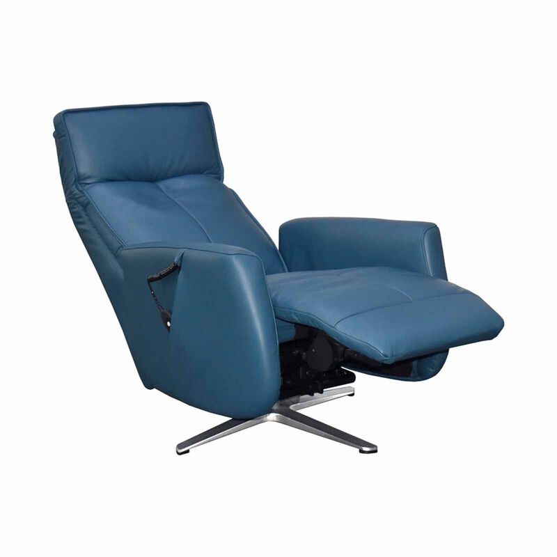 Power Lift Massage Chair (hl) Navy Half Leather SOLEA-image 2