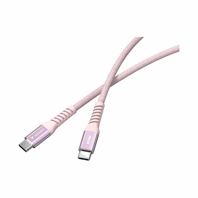 VERBATIM Sync & Charge Usb-c To Usb-c 60w Magnetic 120cm - Pink VM31853-image 5