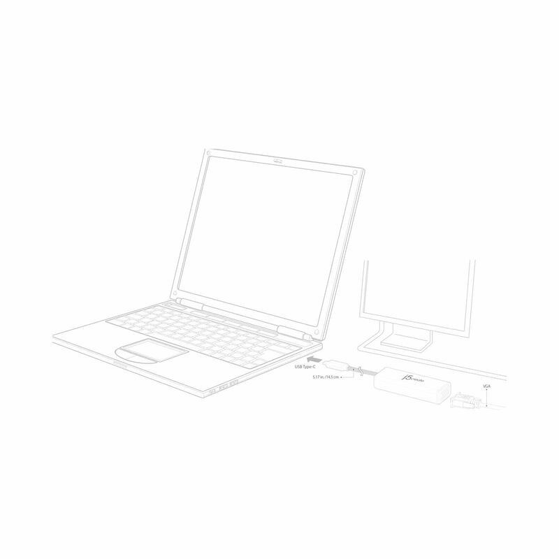 J5CREATE Type-c To Vga Video Adapter JCA111-image 5