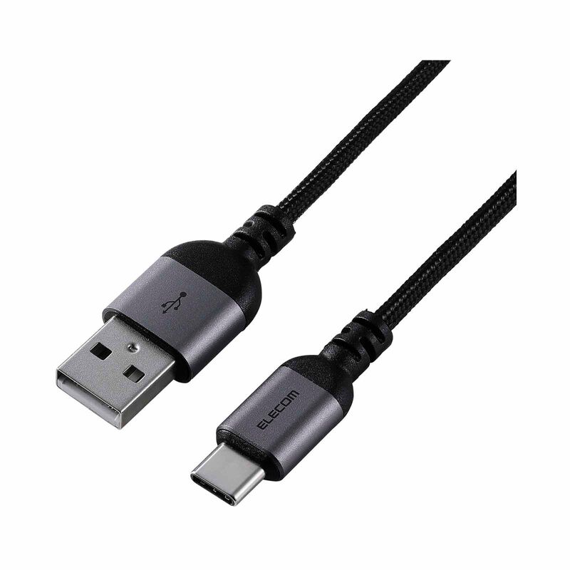 ELECOM Usb C- Usb A 1m MPA-ACASAN10BK-image 1