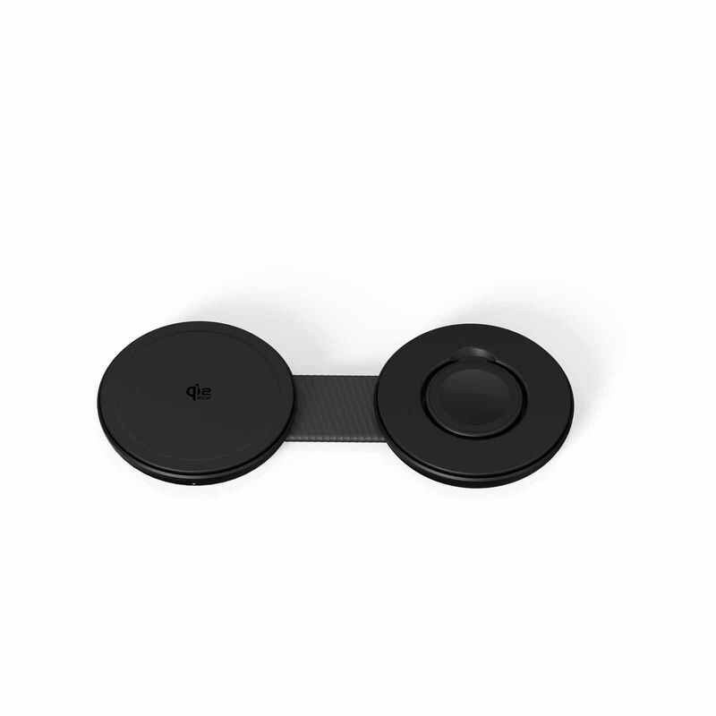 MAZER Magpad Duo2, 2in1 Qi2.2 25w+apple Watch Foldable Wireless Charging Pad-black M-MAGPADDUO2-BK-image 4
