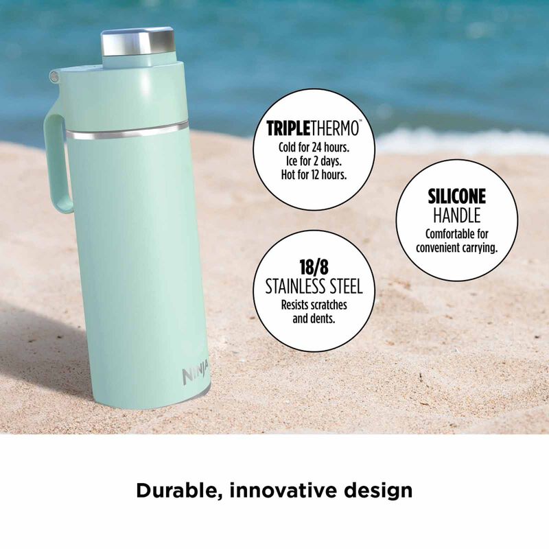 NINJA 700ml Thirsti Travel Bottle - Seafoam Blue DW2401SMBL-image 2