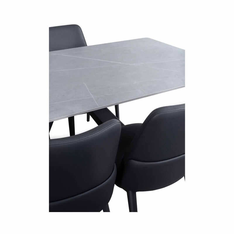 7 Piece Dining Set (black) HANWELL-image 3
