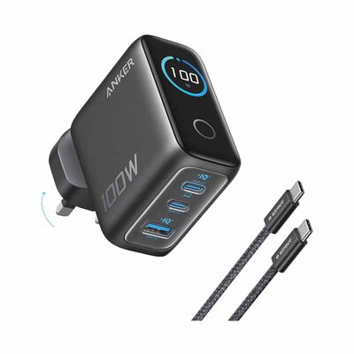 ANKER Charger Pd 100w Smart Display - Grey B121BKZ1