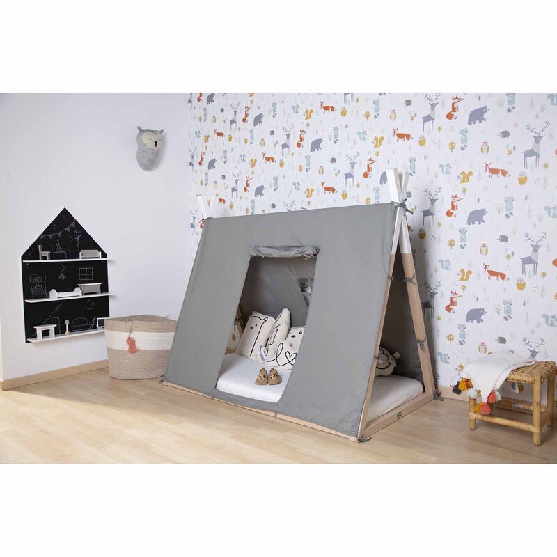 CHILDHOME Grey - 70x140 Cm (online) TIPI BED COVER-image 4