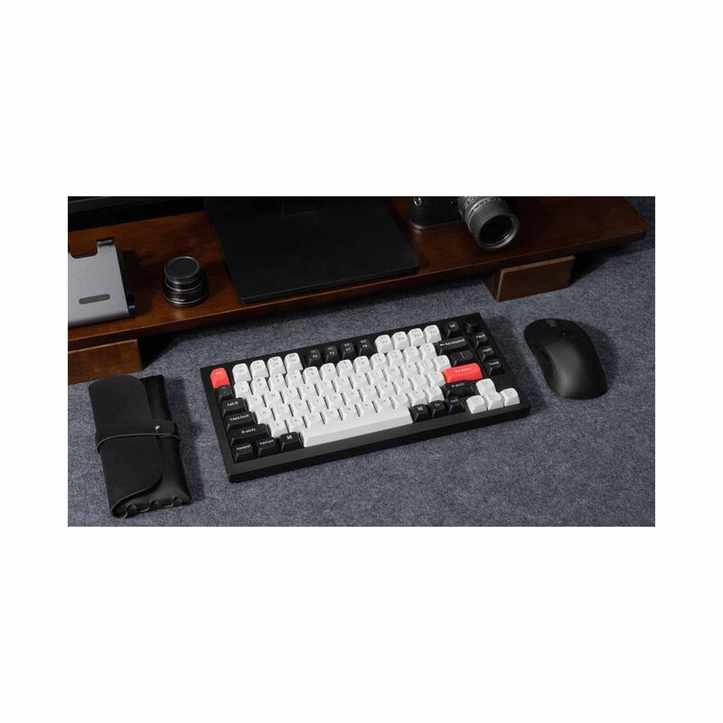 KEYCHRON Keychron Q1 He 75% 82key, Carbon Black, Knob, Purple Rgb Hot-swap Gateron 2.0 Magnetic Switch KYCN-Q1H-M1-image 2