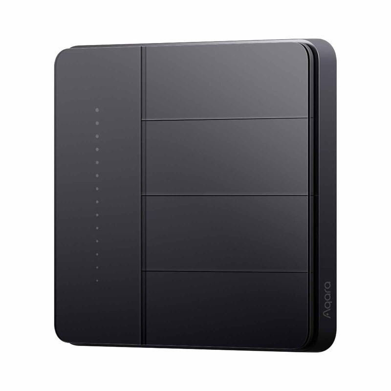 AQARA Wall Switch Z1 Pro (four Rocker) Black WALL SWITCH Z1 PRO (FOUR ROCKER)-image null