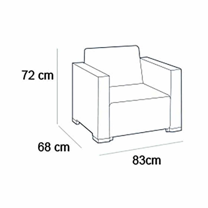 ALLIBERT California Armchair Set Of 2 Graphite D-AB-21-1561-image 5